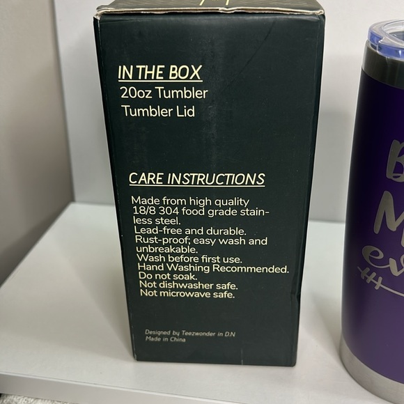 TEEZWONDER Gift For Mom From Daughter or Son - 20‎ ounce laser engraved - Picture 5 of 5